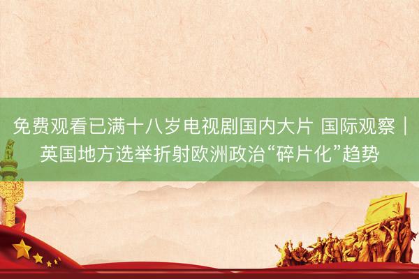免费观看已满十八岁电视剧国内大片 国际观察｜英国地方选举折射欧洲政治“碎片化”趋势