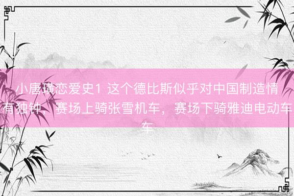 小唐璜恋爱史1 这个德比斯似乎对中国制造情有独钟，赛场上骑张雪机车，赛场下骑雅迪电动车