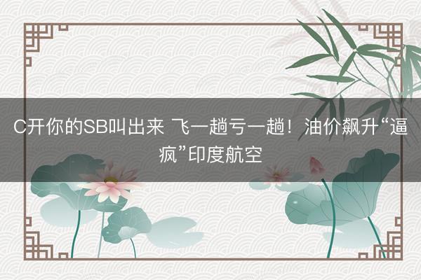 C开你的SB叫出来 飞一趟亏一趟！油价飙升“逼疯”印度航空