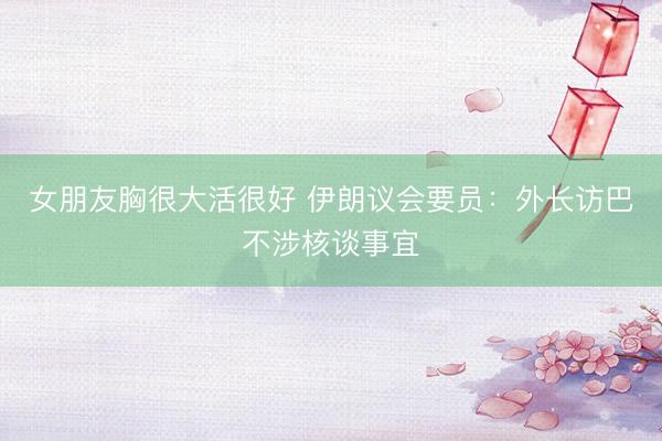女朋友胸很大活很好 伊朗议会要员：外长访巴不涉核谈事宜