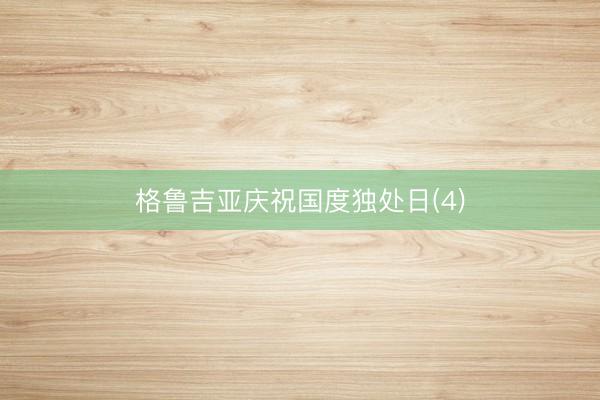 格鲁吉亚庆祝国度独处日(4)