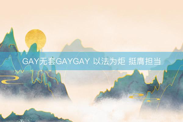 GAY无套GAYGAY 以法为炬 挺膺担当